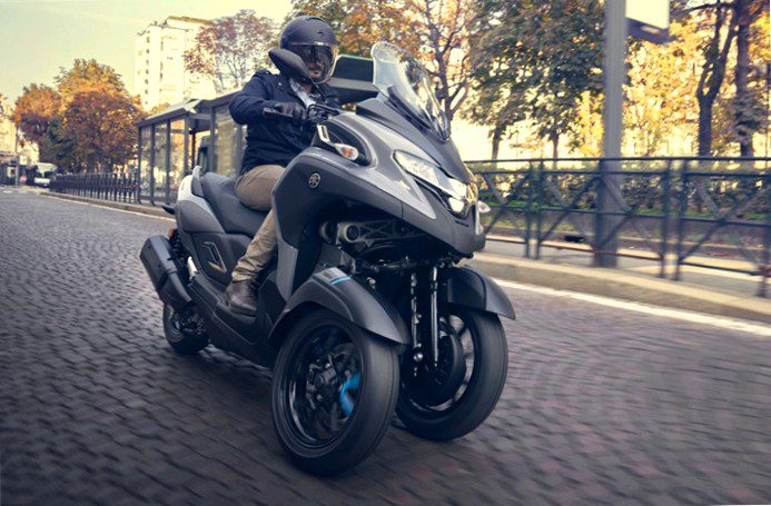 Tricity 300: yamaha launches three-wheeled scooter for adults